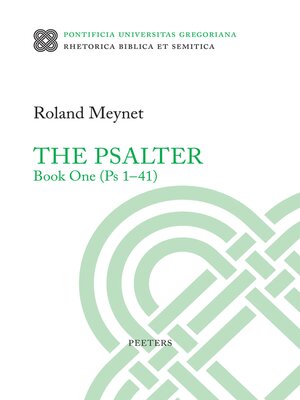 cover image of The Psalter, Book One (Ps 1-41)